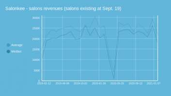 Salonkee - salons revenues (salons existing at Sept. 19)